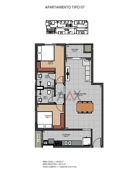 Imagem Apartamentos à venda no Ed. Vista do Lago na SANTA CRUZ em GUARAPUAVA - PR