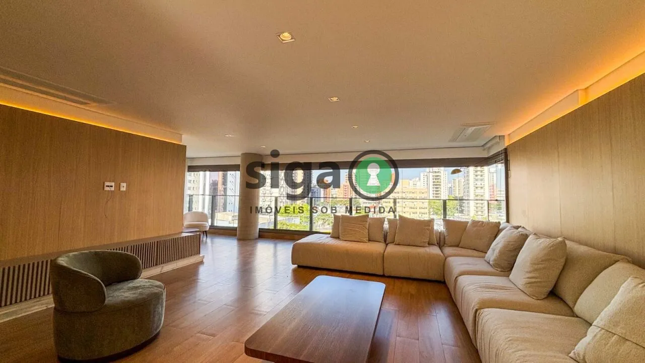Imagem Apartamento de Alto Padrão mobiliado Locação no Campo Belo 233 m²