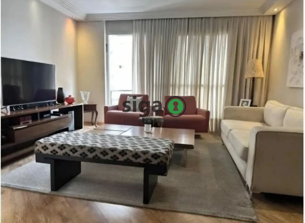 Imagem Apartamento à Venda no Campo Belo - 132 m² | 3 Dormitórios |Andar Alto