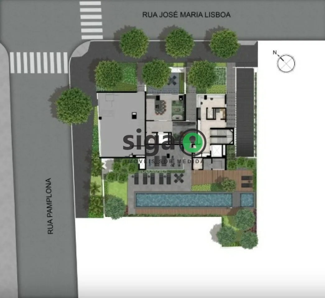 Imagem Cobertura Duplex à venda de 398m² com 4 suítes e 4 vagas no Jardins - SP