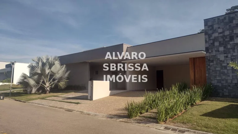 Imagem Casa térrea nova à venda com 3 suítes 360 m2 no Condomínio Vila dos Manacás próximo ao Plaza Shopping localização privilegiada!