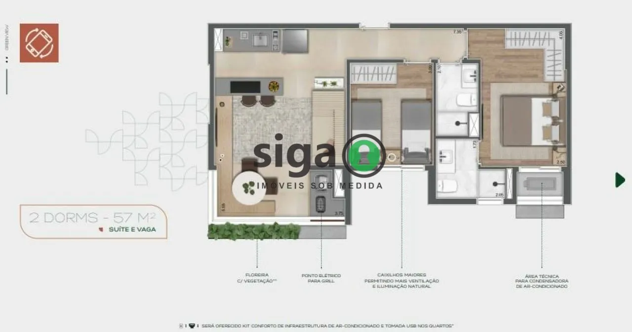 Imagem Apartamento para venda no Brooklin, São Paulo - SP