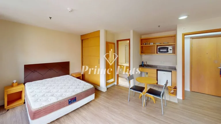 Imagem Flat disponível para locação no Transamérica Executive Jardins, com 28m², 1 dormitório e 1 vaga