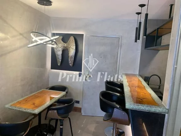 Imagem Flat disponível para venda no Flat London Residence Service no Jardim Paulista, com 42m², 1 dormitório e 1 vaga de garagem