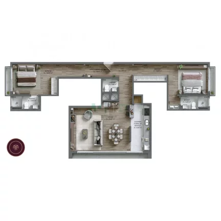 Imagem Apartamento Temático Montalcino Gramado - 1 ou 2 suítes - Para Amantes de Vinho!