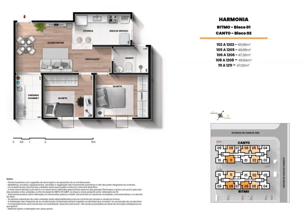 Imagem Apartamento em Lançamentos no bairro Edson Passos - Mesquita, RJ