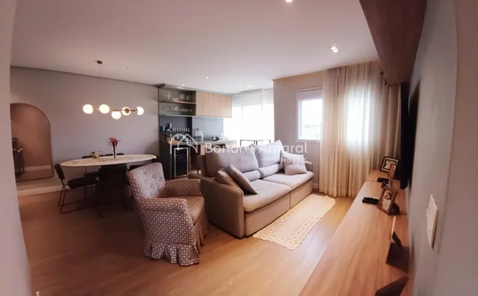 Imagem Este apartamento encanta pela integração dos ambientes e pela funcionalidade. A área social é co...