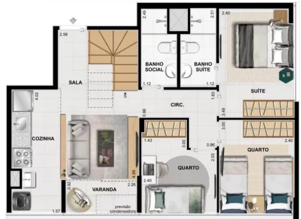 Imagem APARTAMENTO RESIDENCIAL em Rio de Janeiro - RJ, Barra da Tijuca