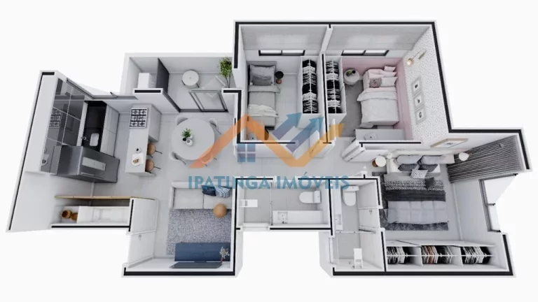 Imagem Apartamento de 3 quartos e 1 vaga de garagem no Ideal