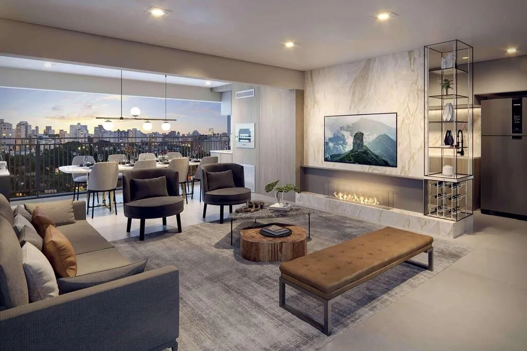 Imagem A praticidade que combina com sofisticação. Apartamentos residenciais de 85m² a 104m² e studios ...