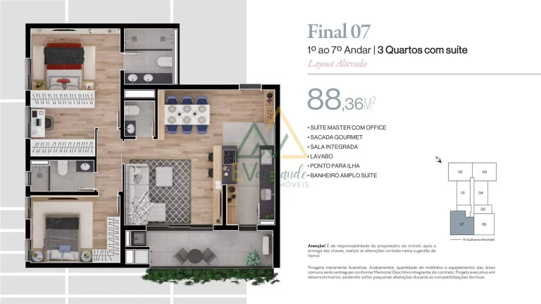 Imagem Apartamento à venda Bacacheri Curitiba PR