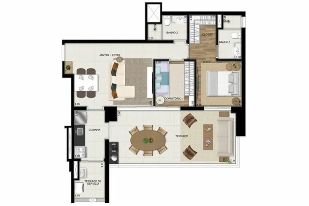 Imagem Apartamento à venda em São Paulo, Pinheiros, com 2 quartos, 85m2