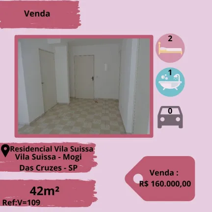 Imagem Apartamento com 2 Quartos à Venda, 42 m² em Vila Suissa - Mogi das Cruzes