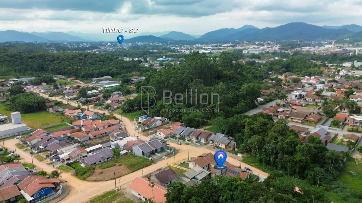 Imagem Casa geminada em Timbó com 2 dormitórios, semi mobiliada e apta para financiamento