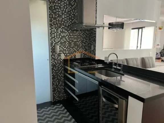 Imagem Apartamento de 84m², conta com 2 dormitórios, sendo 1 suíte, 2 banheiros, dispõe de ar-condicion...