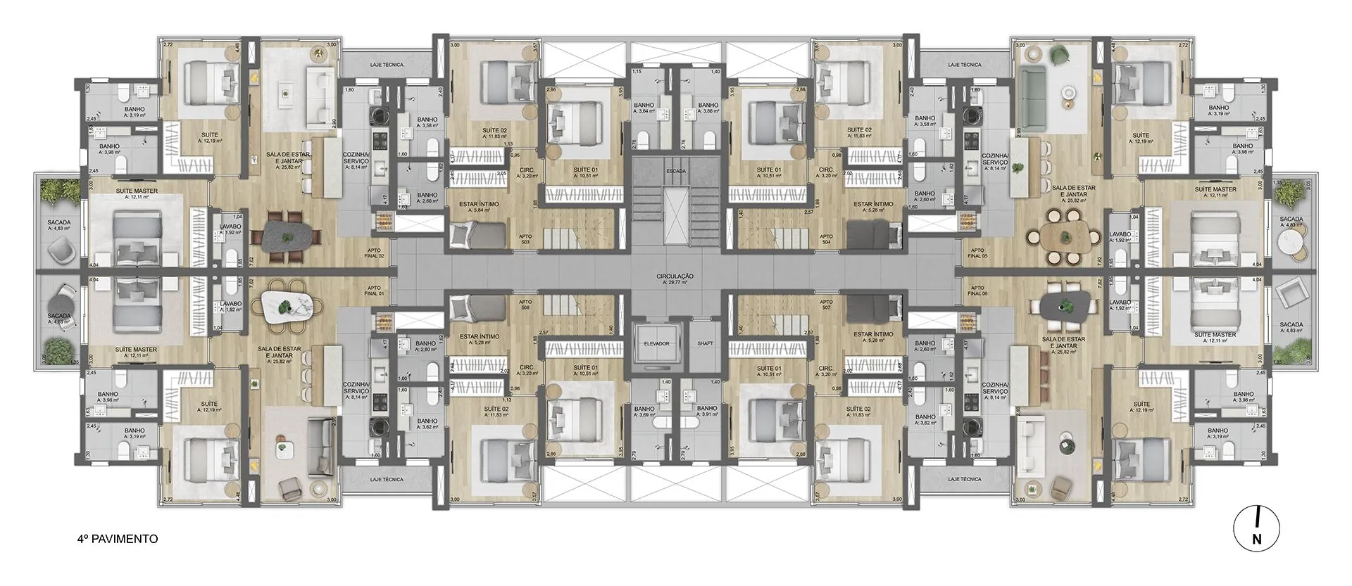 Imagem Apartamento à venda em Gramado, Centro, com 2 quartos, 115.03m2