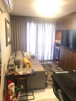Foto do imóvel Flat disponível para venda no Hotel Slaviero Essential São Paulo Ibirapuera, com 35m², 1 dormitório e 1 vaga de garagem em Rua Tuim