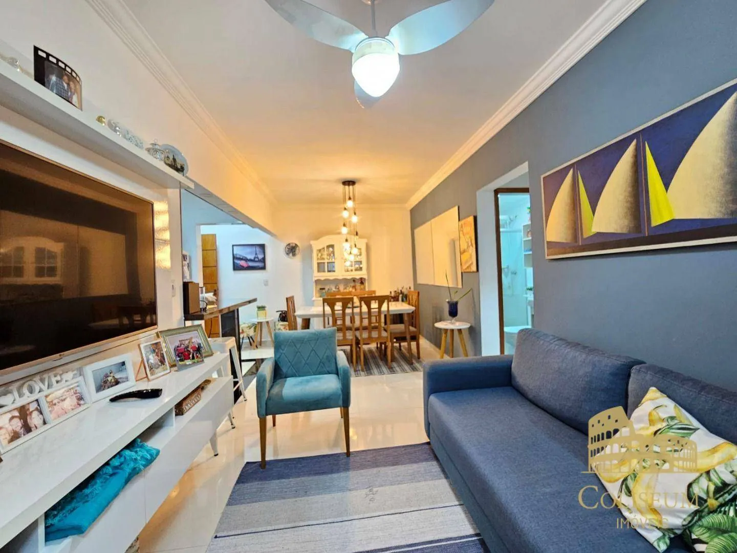 Imagem Apartamento com 2 dormitórios à venda, 77 m² por R$ 580.000,00 - Balneário Flórida - Praia Grande/SP