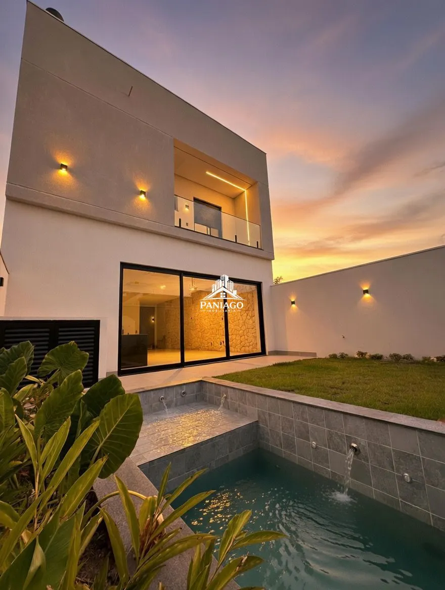 Imagem Casa à Venda no Ginco Florais Pérola | 213m² | 3 Suítes | Piscina Com Hidromassa