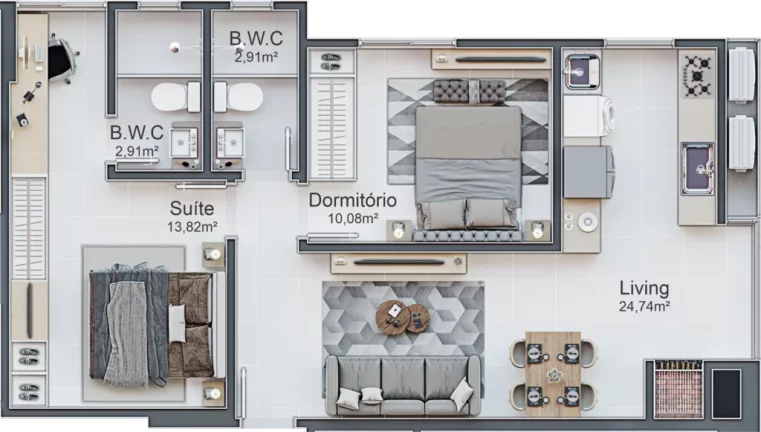 Imagem Celebration Residence - Apartamento à venda no bairro Morretes - Itapema/SC