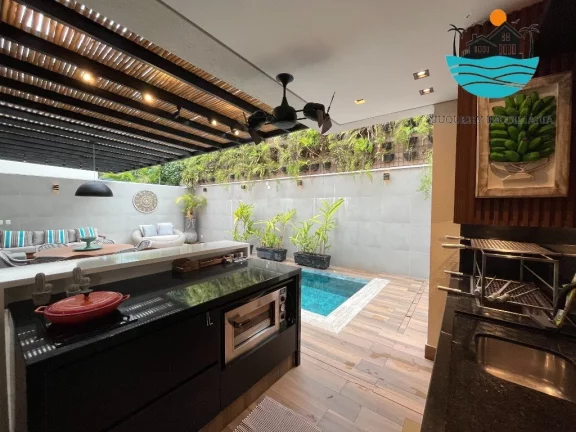 Imagem Casa em condomínio pé na areia, à venda em Juquehy com 5 suítes, piscina privativa e 340m² de área construída | Juquehy Imobiliária