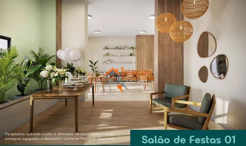 Imagem Apartamento com 2 dormitórios à venda, 39 m² por R$ 321.759,74 - Vila Endres - Guarulhos/SP