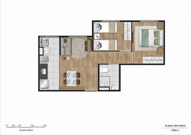 Imagem VIBRA LAPA - Apartamento de 40m² (Unidade de Revenda), 2 dormitórios, no coração da Lapa!
