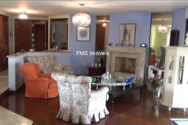 Imagem Luxuoso apartamento à venda em São Paulo-SP, no Pacaembu, com 4 quartos, 4 suítes, 6 salas, 6 banheiros, 4 vagas e 390m².