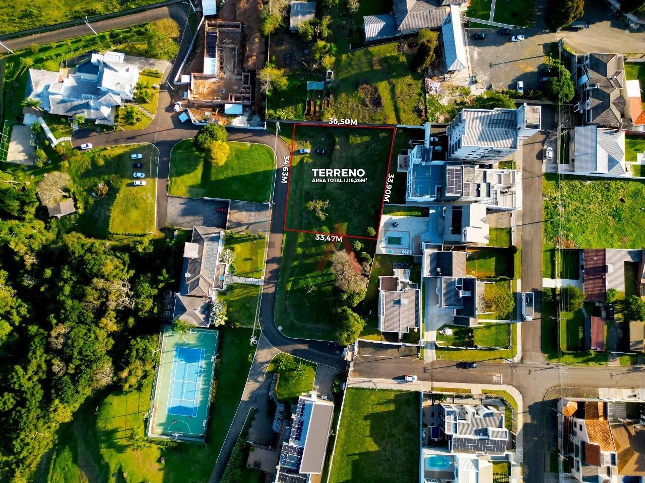 Foto do imóvel Terreno à venda em condomínio com Vista para o Vale na Santana em Guarapuava