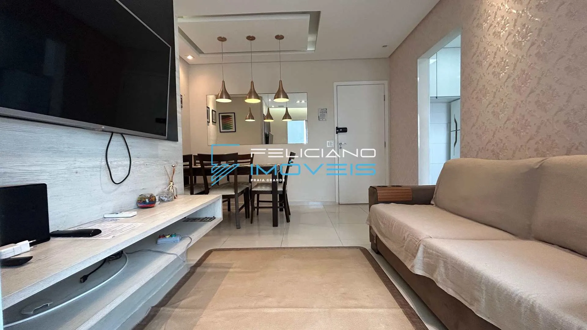 Imagem Apartamento com 2 quartos, Ocian, Praia Grande - R$ 390 mil, Cod: 7094