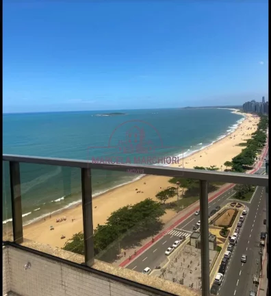 Imagem frente mar com vista, flat beira mar, pronto para morar ou veraneio