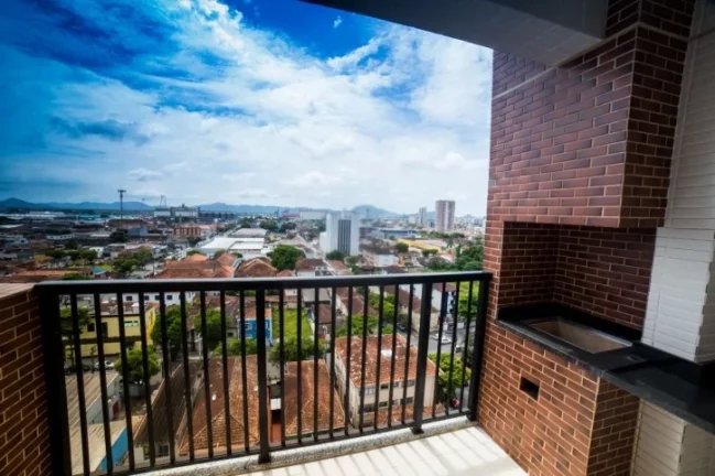Imagem Apartamento duplex, piscina e 2 vagas demarcadas. Encruzilhada - Santos/SP