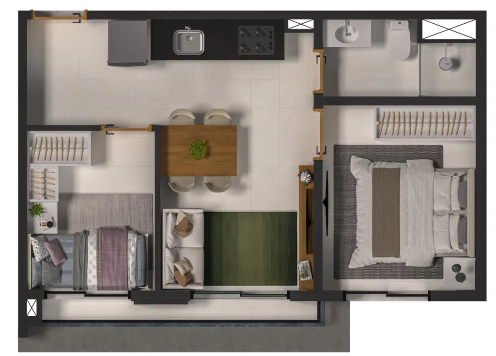 Imagem Flamboyant 294 - Residencial - Flamboyant 294 - Residencial
