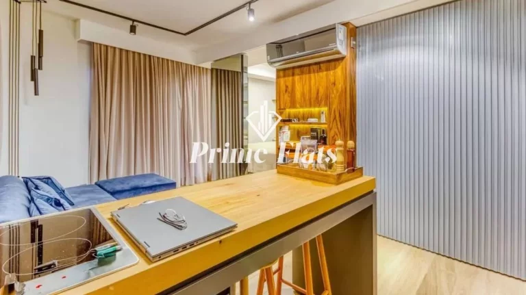 Imagem Flat disponível para locação no Cyrela by Pininfarina no Itaim Bibi, com 49m², 1 dormitório e 1 vaga