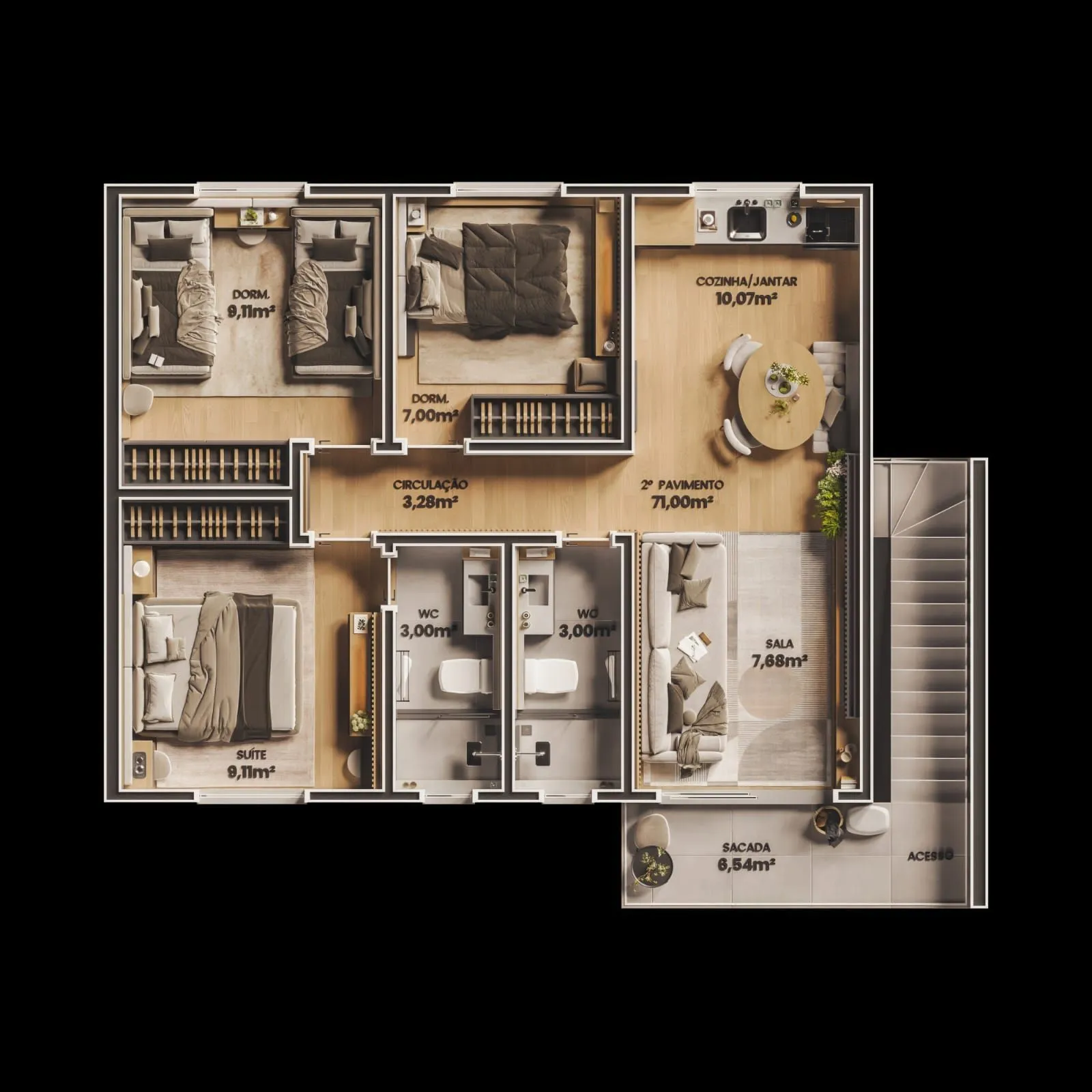 Imagem Casa 3 dormitorios com 1 suite