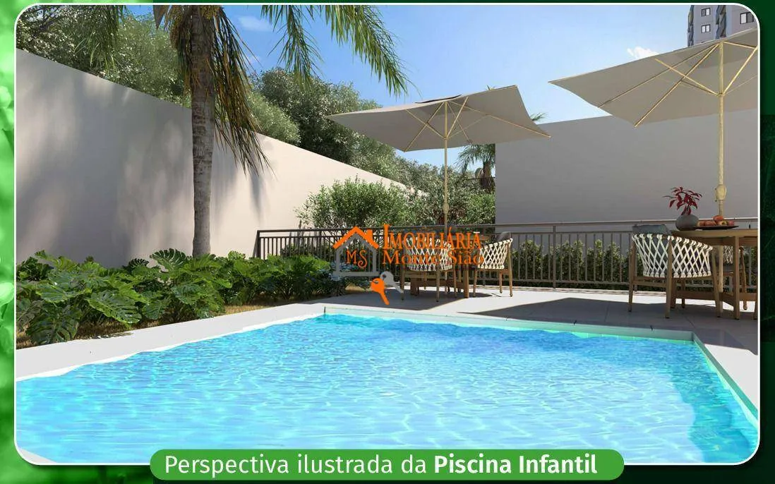 Imagem Apartamento com 2 dormitórios à venda, 38 m² por R$ 292.345,66 - Bonsucesso - Guarulhos/SP