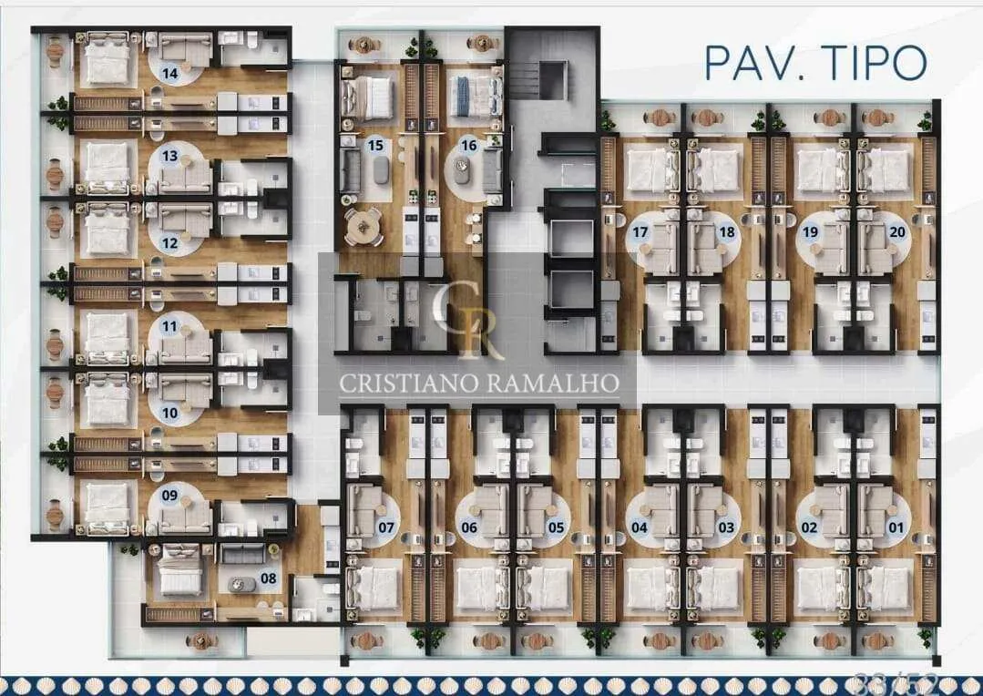 Imagem Flat à venda, no Mio Mare em Arraial do Cabo, Prainha, com 1 quarto, 30,56m2