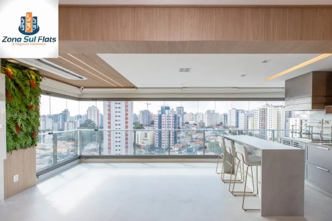 Imagem Apartamento à Venda Em Mirandópolis Com 3 Suíte, 3 Vagas e Varanda Gourmet - Alto Padrão - Ed. Apogee