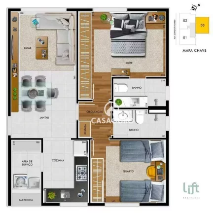 Imagem Apartamento à venda, 64 m² por R$ 744.000,00 - Serra - Belo Horizonte/MG