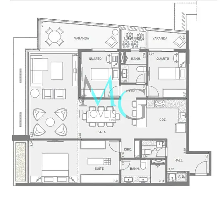 Imagem Cobertura Duplex à venda 3 Quartos 3 Suites 3 Vagas 265.9M² Barra da Tijuca Rio de Janeiro - RJ | Signature
