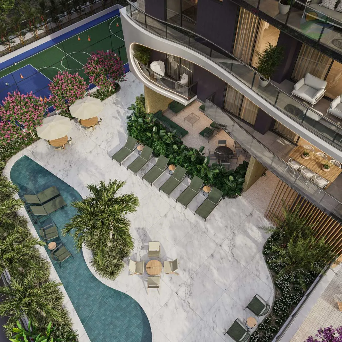 Imagem Apartamento de luxo 03 Suites, 109m2, em Miramar, João Pessoa, Paraíba.