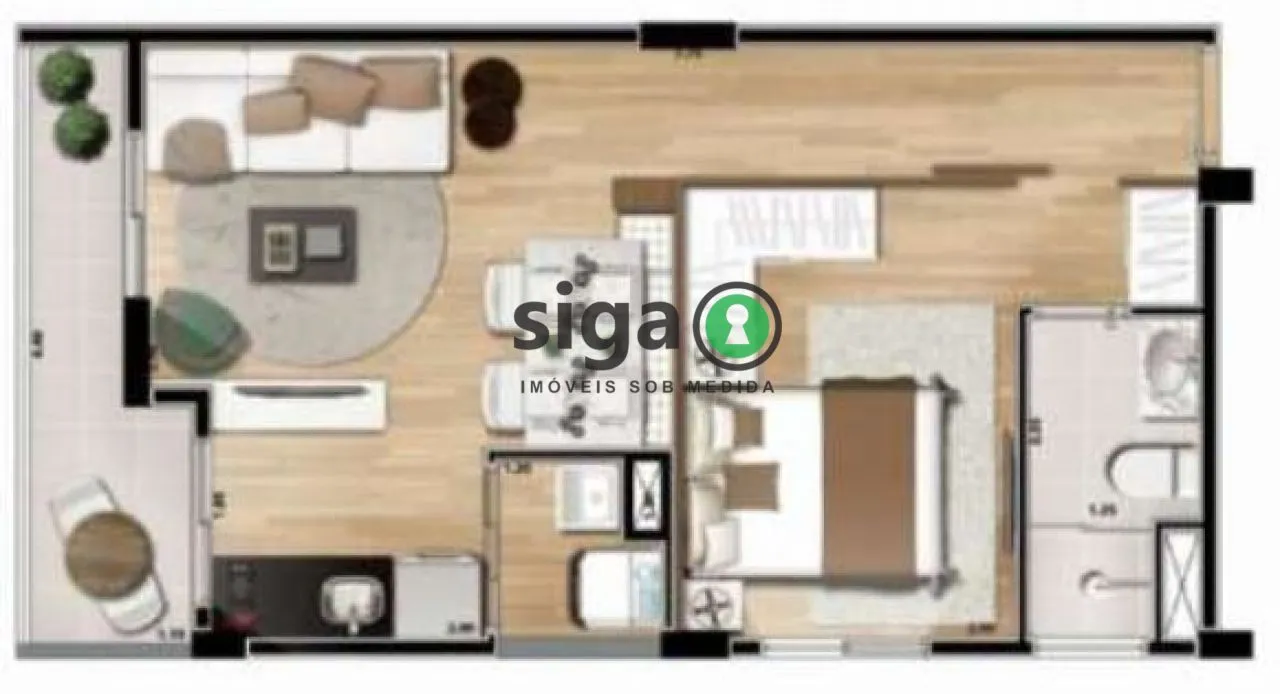 Imagem Apartamento à venda 1 Suíte, 1 Vaga, 40m², Aclimação - SP