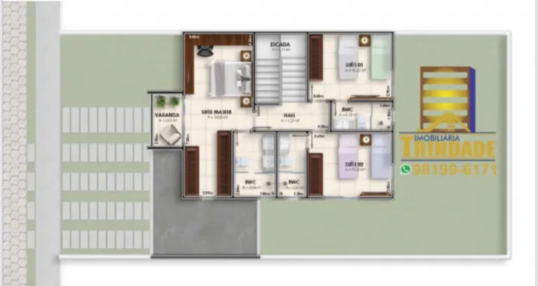 Imagem Casa de Condomínio com 3 Quartos à Venda, 200 m² em Olho D'Água - São Luís