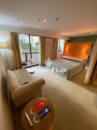 Imagem Flat disponível para venda no Hotel Slaviero Essential São Paulo Ibirapuera, com 35m², 1 dormitório e 1 vaga
