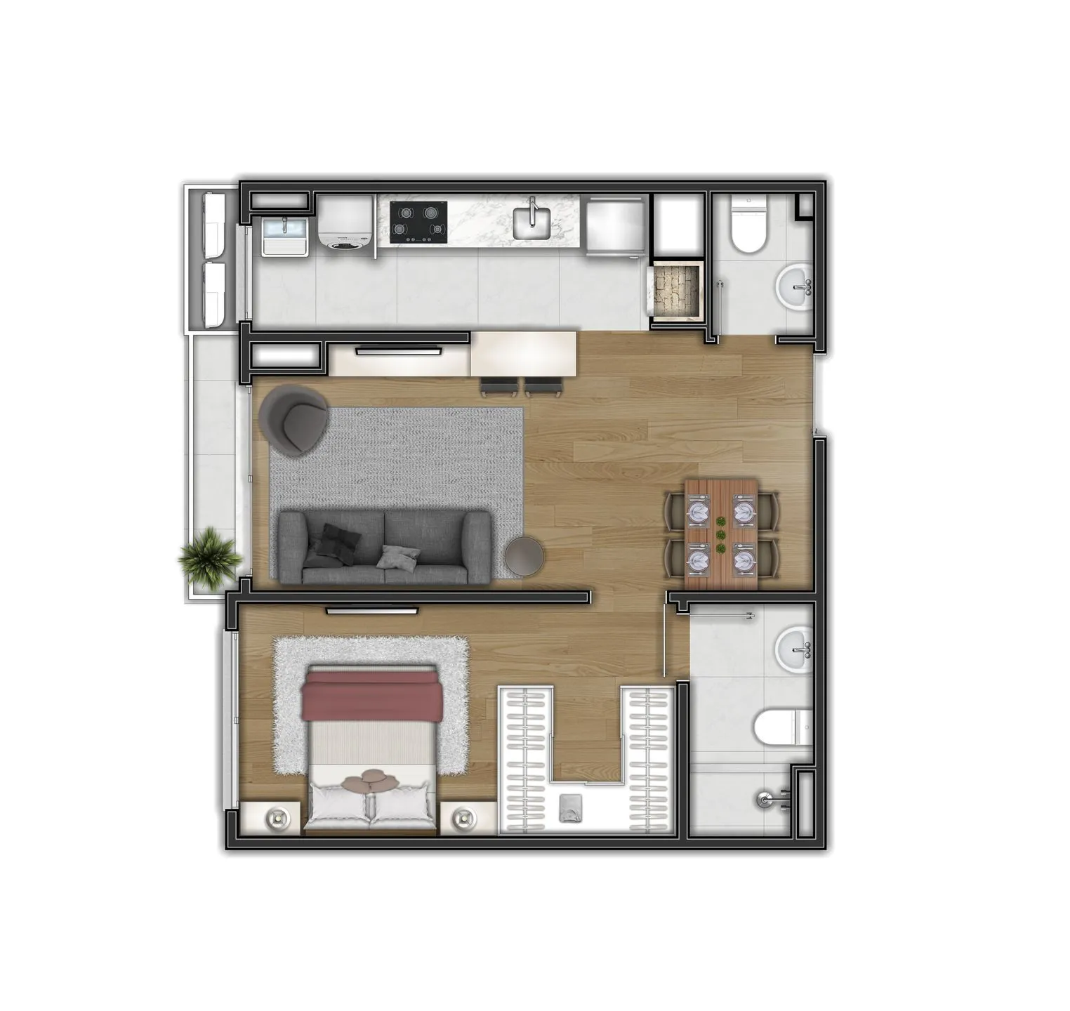 Imagem Apartamento à venda em Canela, Centro , com 2 quartos, 80.87m2