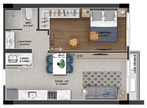 Imagem Apartamento 2 Dormitórios para venda em Florianópolis - SC