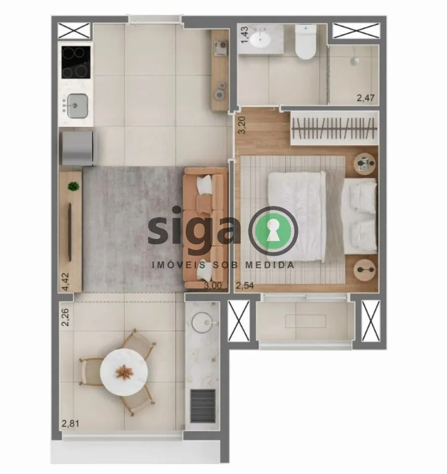 Imagem Apartamento para venda no Campo Belo, São Paulo - SP