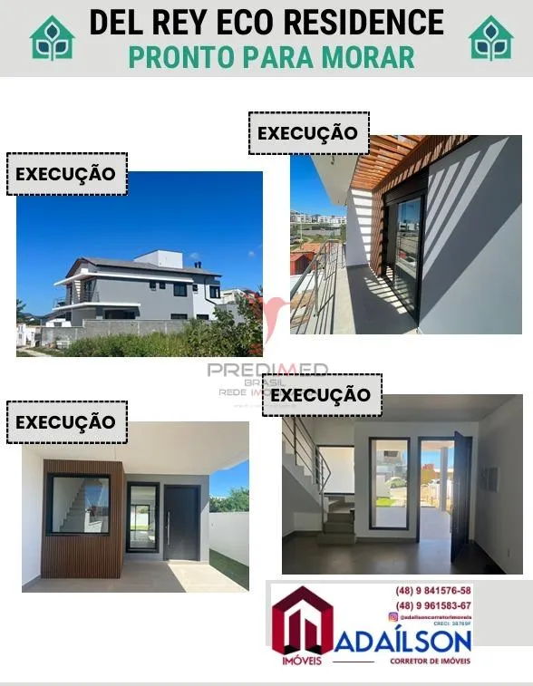 Imagem DEL REY ECO RESIDENCE EMPREENDIMENTO DE 2 CASAS JARDIM CAMPECHE FLORIANÓPOLIS SC