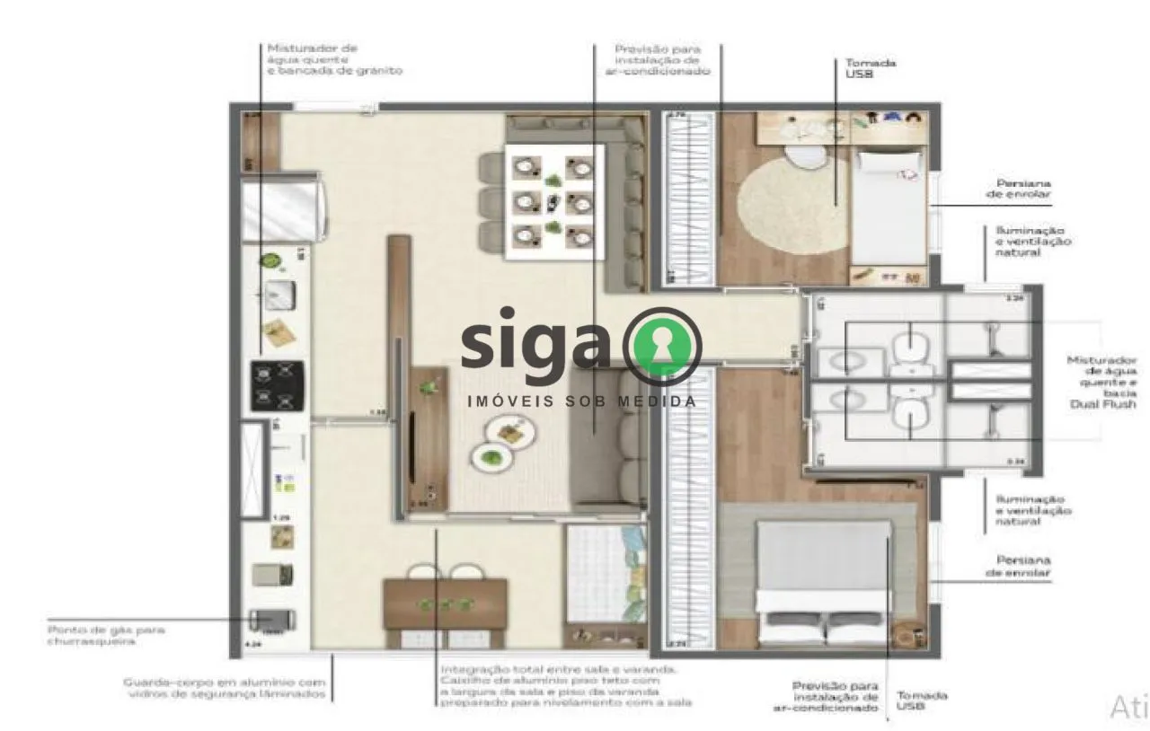 Imagem Apartamento à venda 2 Quartos, 1 Vaga, 66m², Saúde-SP