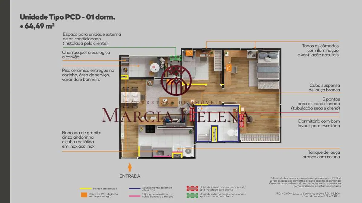 Imagem Apartamento à venda em Campinas, Bonfim, com 3 quartos, 64,49 mm2
